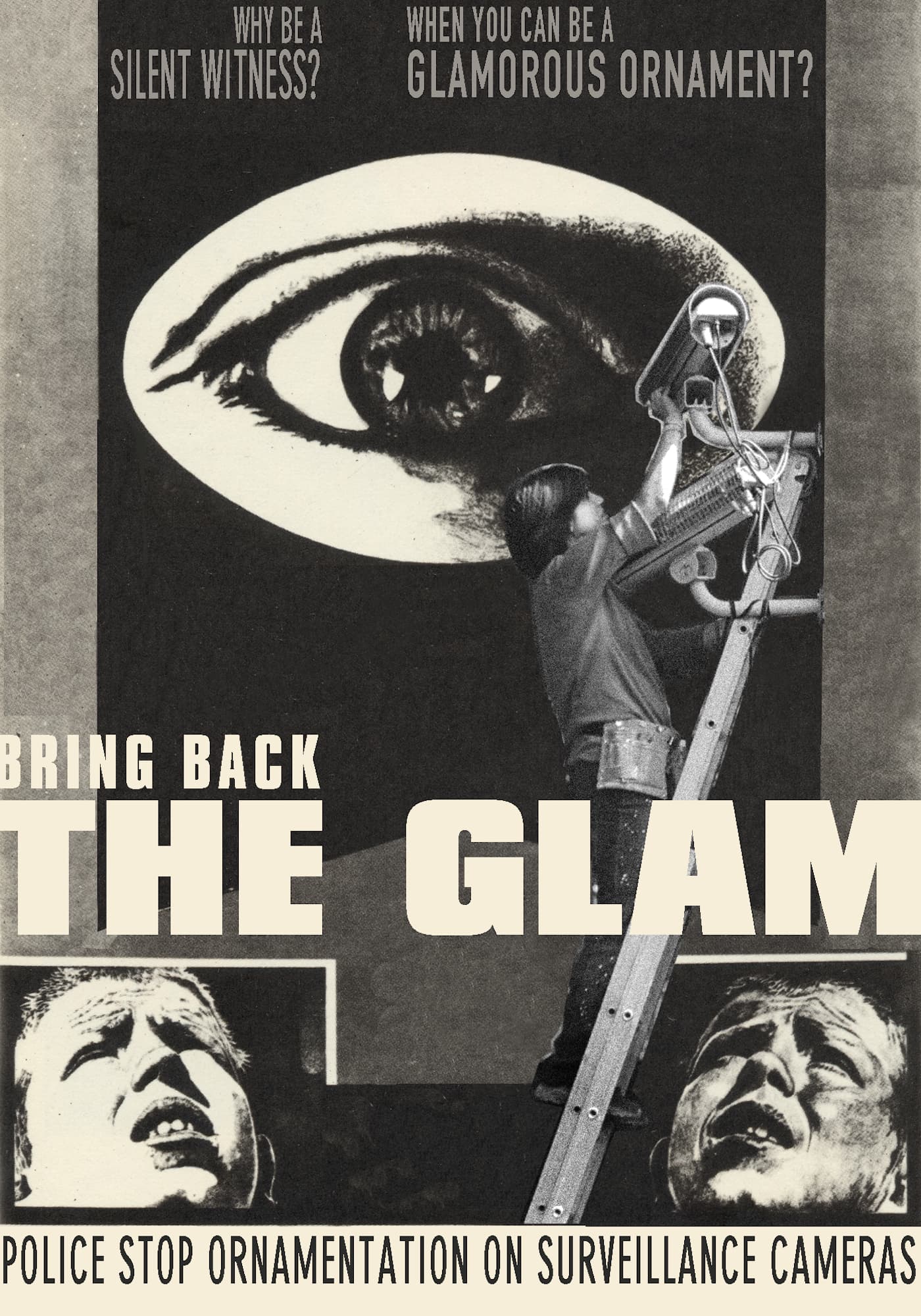 Bring Back the Glam. Silkscreen print. 2002