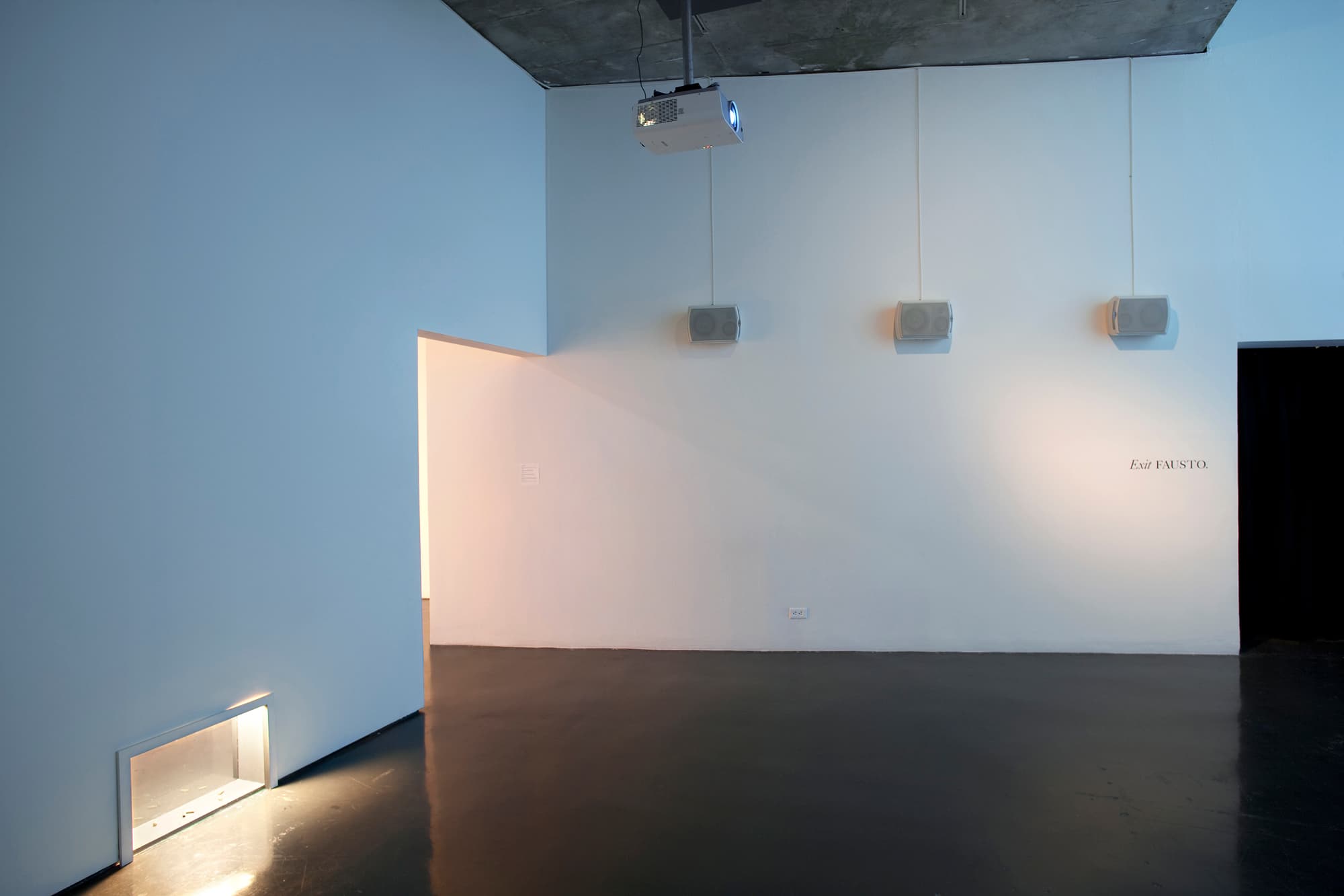 Closet Drama, Installation view, BAM Matrix, 2011.
Live Feed, sound, vinyl